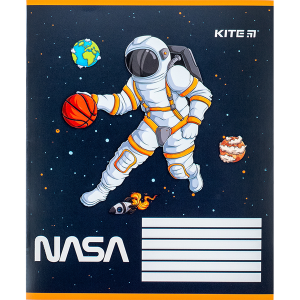 Набор тетрадей Kite NASA А5 в косую линию 12 листов 25 шт. (NS24-235) - Pampik - 3