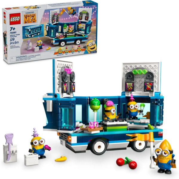 Конструктор LEGO Despicable Me Музичний автобус для вечірок Посіпак, 379 деталей (75581) - Pampik - 3