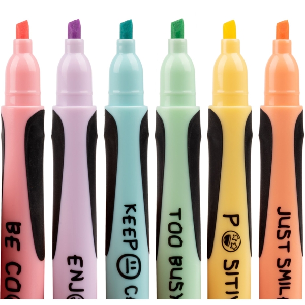 Маркер текстовый Yes Melt Smile в наборе 6 шт. (390715) - Pampik - 2