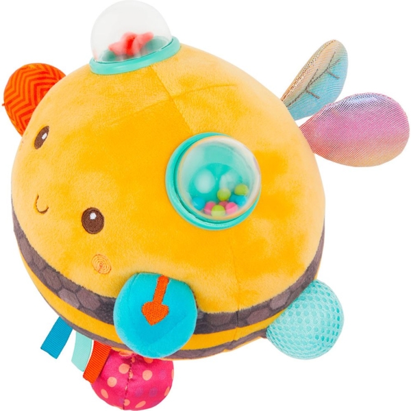 Сенсорная мягкая игрушка Battat Пчелка Пушистик Дзиж (BX2037Z) - Pampik - 2