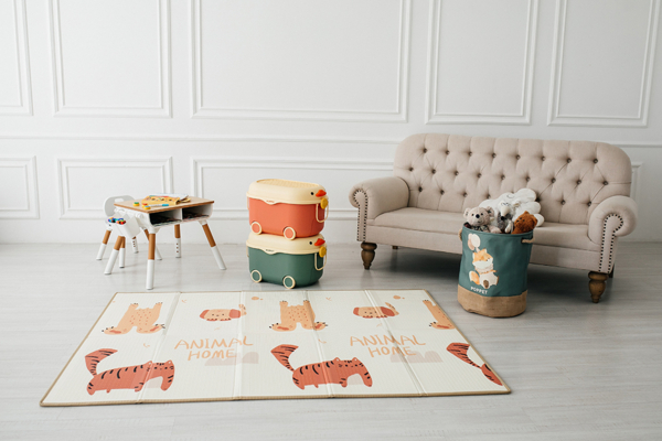 Дитячий килимок Poppet Баранчик Шейп та Дім звіряток двосторонній складний 200х150x1 см (PP023-150H) - Pampik - 9