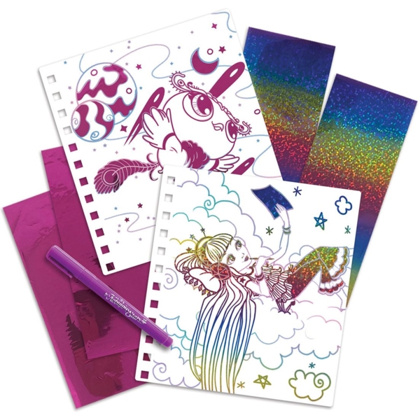 Набор для творчества Nebulous Stars Скетчбук: Фантазийное искусство из фольги (11025) - Pampik - 5