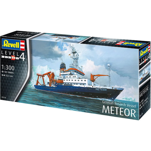 Сборная модель Revell Немецкий исследовательский корабль Метеор уровень 4, масштаб 1:300, 181 деталь (RVL-05218) - Pampik