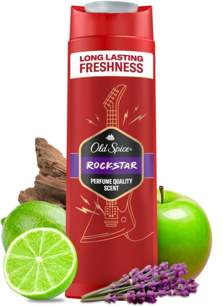 Гель для душу та шампунь Old Spice 3 в 1 Rockstar, 400 мл - Pampik - 2