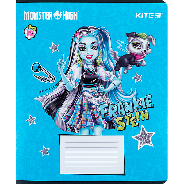 Набір зошитів Kite Monster High А5, в лінійку, 12 аркушів, 25 шт. (MH24-234) - Pampik - 4