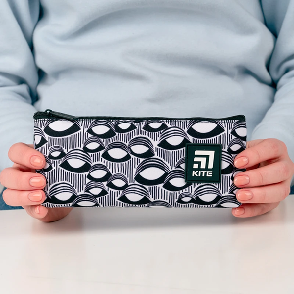 Пенал мягкий Kite 8x19.5x3.5 см серый (K24-680-8) - Pampik - 3