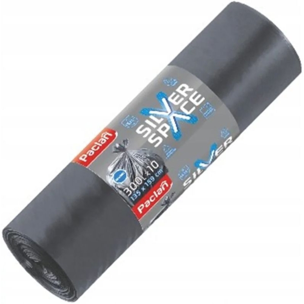 Мішки для сміття Paclan Silver Space maxi 300 л 10 шт. - Pampik