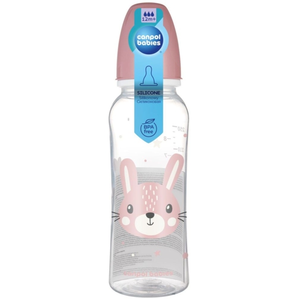 Пляшечка Canpol Babies Cute Animals, 250 мл. (11/841_pin) - Pampik - 3
