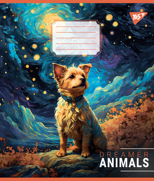 Набір зошитів Yes Dreamer animals А5 в клітинку 24 аркуші 20 шт. (67013) - Pampik - 4