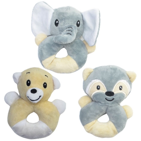 Іграшка розвиваюча Lindo з м’яким кільцем Слон (F 1021) - Pampik - 2