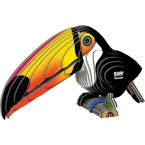 Збірна 3Д модель Eugy Зоопарк Тукан (XEG-115) - Pampik