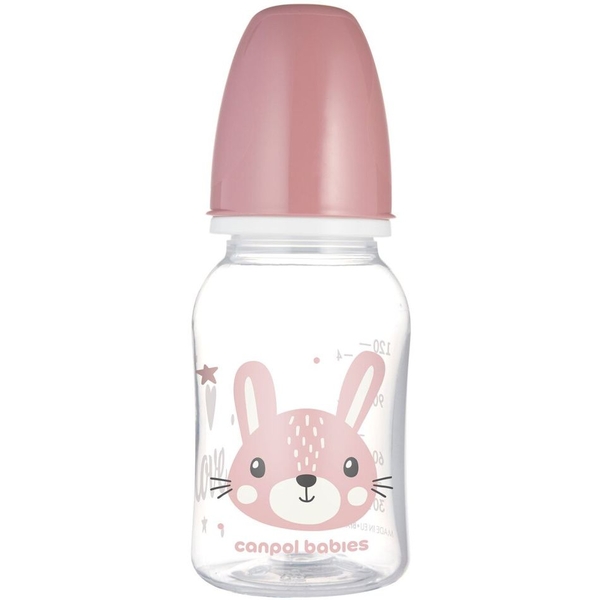 Пляшечка Canpol Babies Cute Animals 120 мл. (11/851_pin) - Pampik
