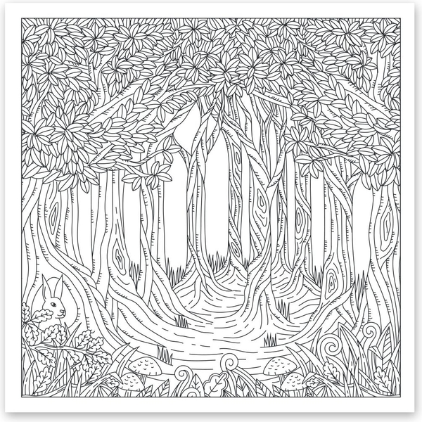 Розмальовка антистрес Santi Дивовижний ліс 20 сторінок (742912) - Pampik - 3