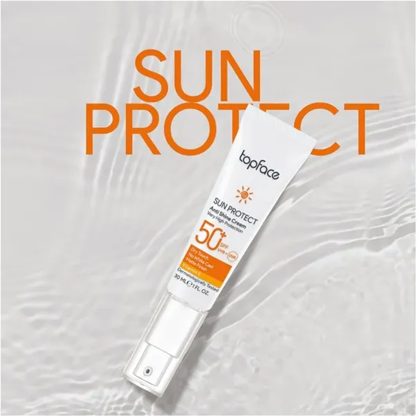 Солнцезащитный крем TopFace Anti-Shine Cream SPF 50+ РТ806 30 мл - Pampik - 2