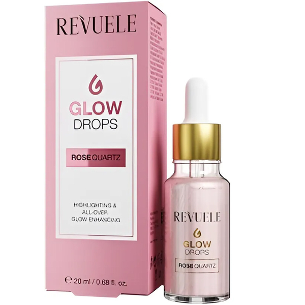 Капли для сияния лица Revuele Glow Drops Rose Quartz 20 мл - Pampik