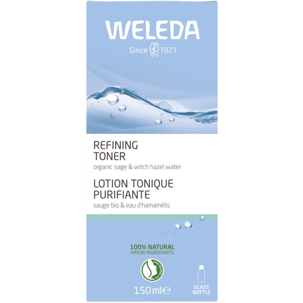 Зволожуючий тонік Weleda для нормалізації pH та звуження пор з органічним гамамелісом 150 мл - Pampik - 2