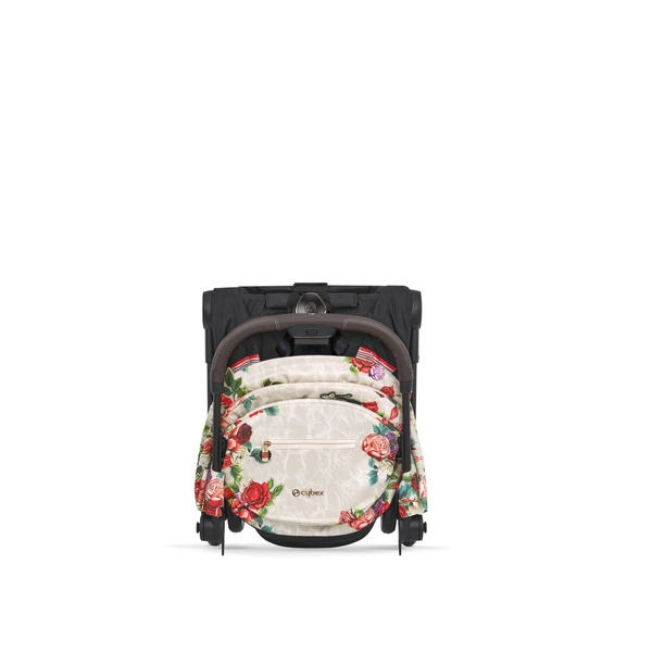 Прогулянкова коляска Cybex Coya Spring Blossom Light, біла з червоним (522003071) - Pampik - 8
