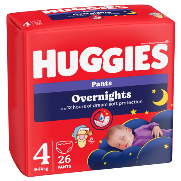 Подгузники-трусики Huggies Overnight 4 (9-14 кг), 26 шт. - Pampik - 2