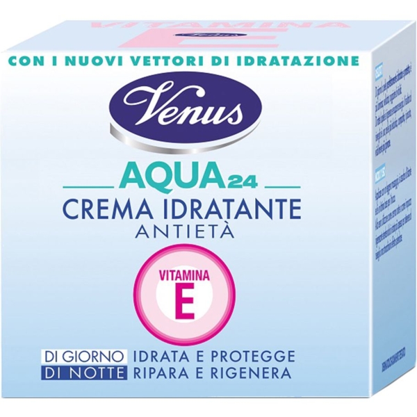 Крем для обличчя Venus Аква 24 антивіковий з вітаміном Е 50 мл - Pampik