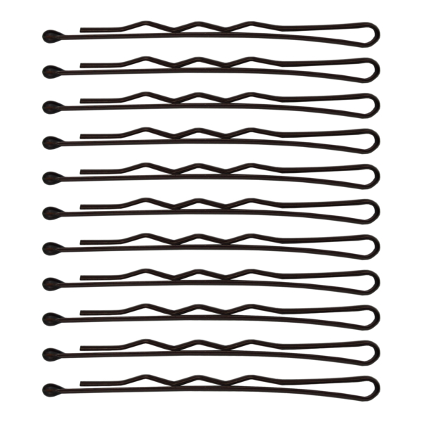 Набор фрезерных невидимок для волос SPL, 5 см, 24 шт., коричневый (3021-0050) - Pampik - 4