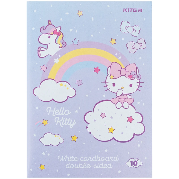 Картон білий Kite Hello Kitty, А4, 10 аркушів (HK24-254) - Pampik