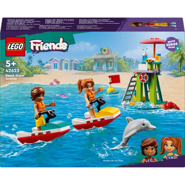 Конструктор LEGO Friends Пляжний гідроцикл, 84 деталі (42623) - Pampik