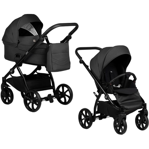 Коляска універсальна 2 в 1 Tutis Leo black (1222020) - Pampik