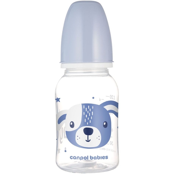 Пляшечка Canpol Babies Cute Animals 120 мл. (11/851_blu) - Pampik