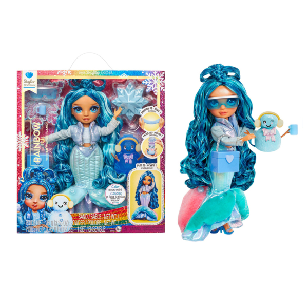 Лялька Rainbow High Winter Wonderland Скайлер з аксесуарами (120834) - Pampik - 10