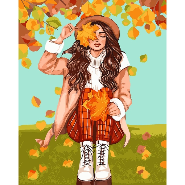 Картина за номерами Santi Осіння прогулянка 40х50 см - Pampik