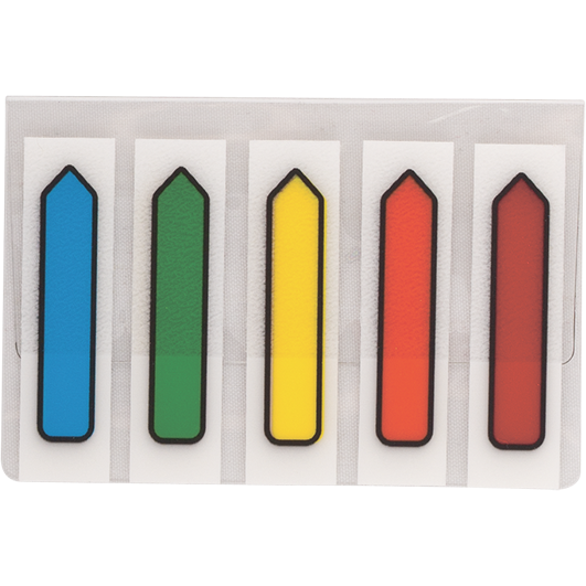 Закладки пластиковые Buromax Neon с клейким слоем 45x12 мм 100 листов (BM.2304-98) - Pampik - 2