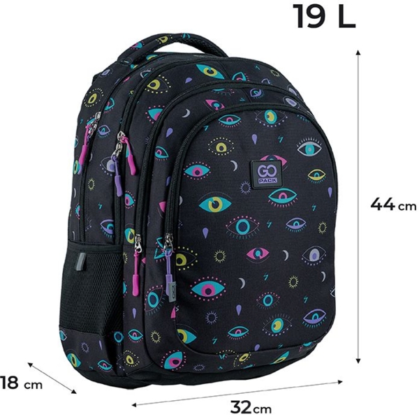 Рюкзак GoPack Teens, черный (GO24-162L-4) - Pampik - 7