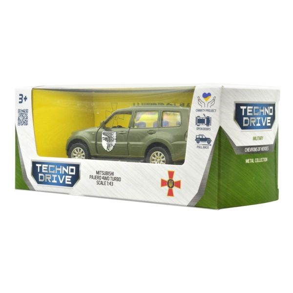 Автомодель TechnoDrive Шевроны Героев Mitsubishi Pajero 4WD Turbo 93 ОМБр (250283M) - Pampik - 14