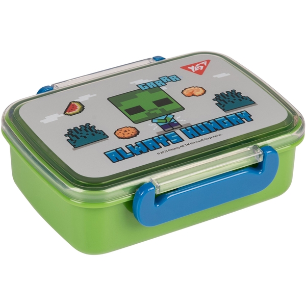 Ланч-бокс Yes Minecraft, зелено-серый, 420 мл (708054) - Pampik