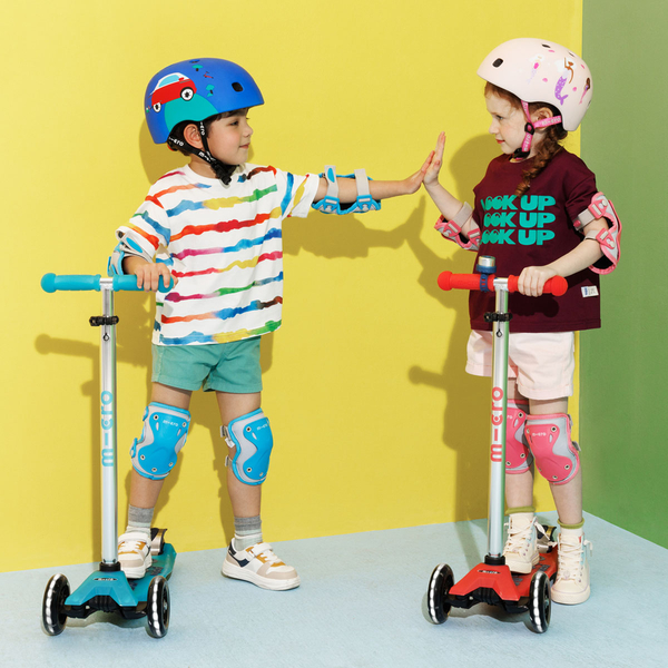 Защитный комплект налокотники и наколенники Micro, размер М, синий (AC5475) - Pampik - 6