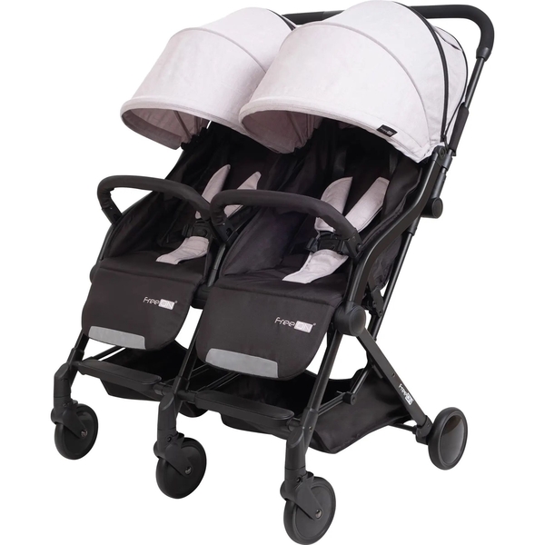Коляска для дитини FreeON Twin Black/Grey (36257) - Pampik
