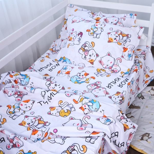 Простыня детская MirSon Бязь Kids Time 17-4817 Lucerne 80х160 см (2200009024801) - Pampik - 3