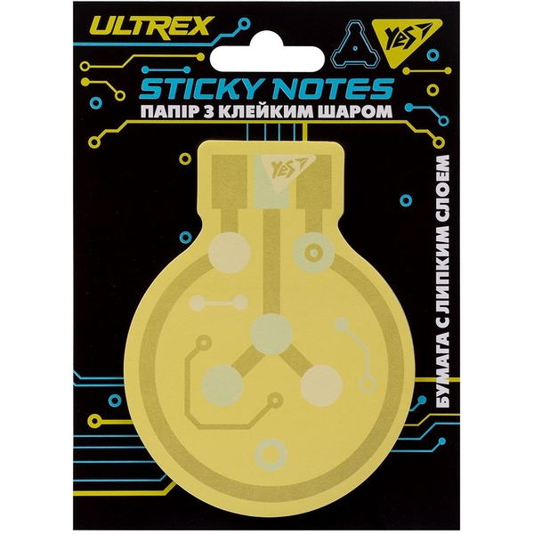 Бумага для заметок Yes Ultrex с клейким слоем 40 листов (170270) - Pampik