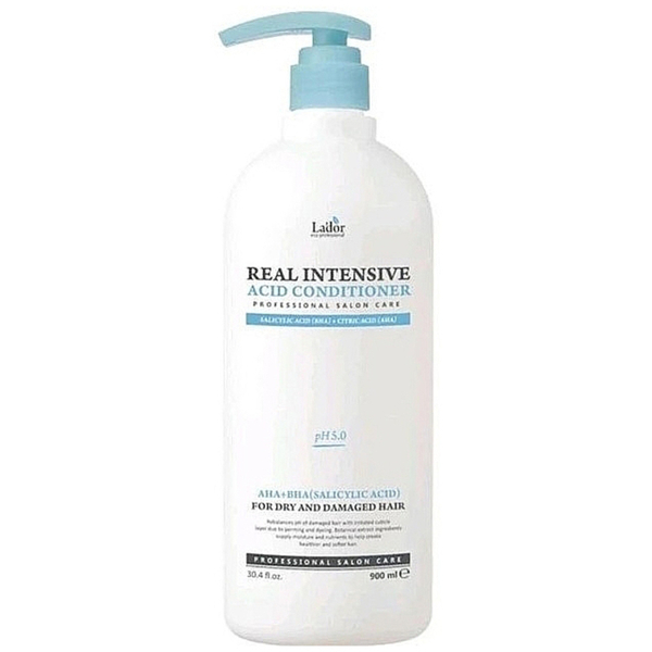 Кондиціонер для захисту пошкодженого волосся La'dor Real Intensive Acid Conditioner 900 мл (BT20551) - Pampik