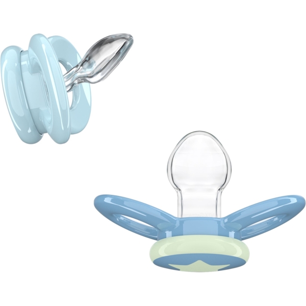 Пустышка ортодонтичная Dentistar для мальчика, 0-6 месяцев, 2 шт. (3960000) - Pampik - 3