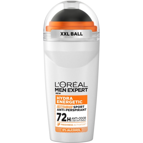 Кульковий дезодорант-антиперспірант для тіла L'Oreal Paris Men Expert Hydra Energetic Extreme Sport, 50 мл - Pampik