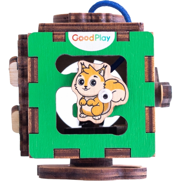 Бізікубик GoodPlay Звірі 5х5х5 см (К113) - Pampik - 4