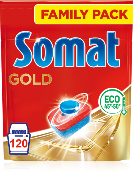 Таблетки для посудомийної машини Somat Gold, 120 шт. - Pampik - 2