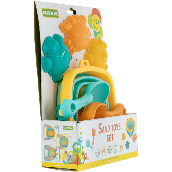 Набір для гри в піску Baby Team 6 предметів (9510) - Pampik - 6