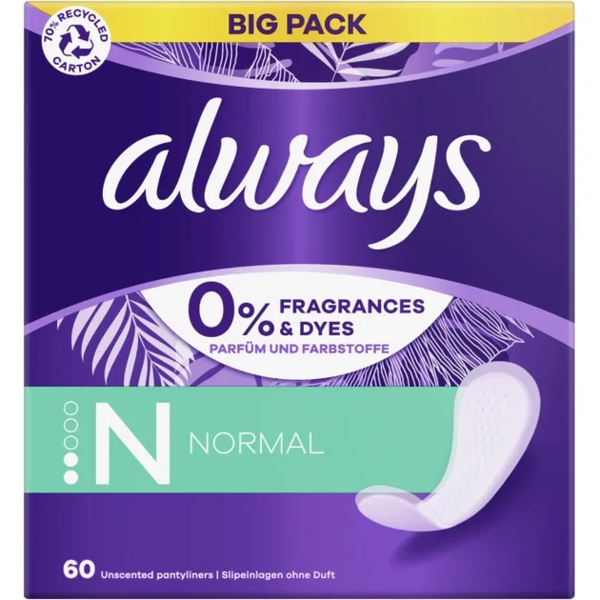 Щоденні прокладки Always Daily Fresh Normal Без запаху, 60 шт. - Pampik - 2