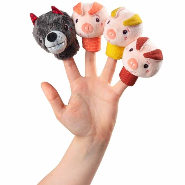 Пальчикові ляльки Lilliputiens Три порося (83408) - Pampik - 2