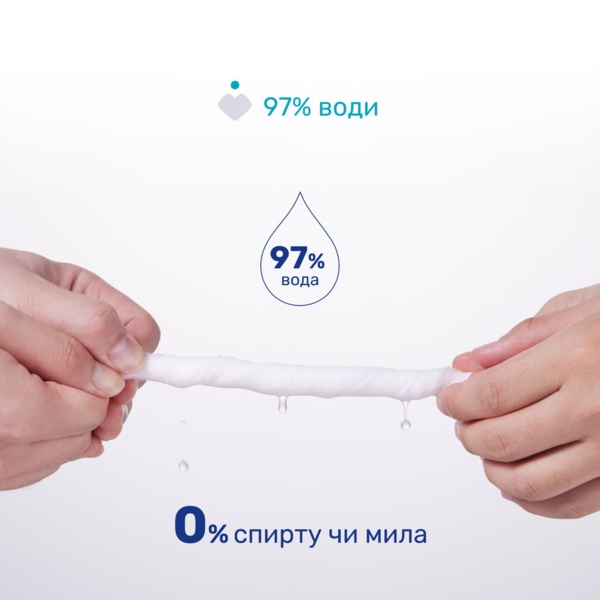 Дитячі вологі серветки Chicco з пантенолом біорозкладні, 60 шт. - Pampik - 3