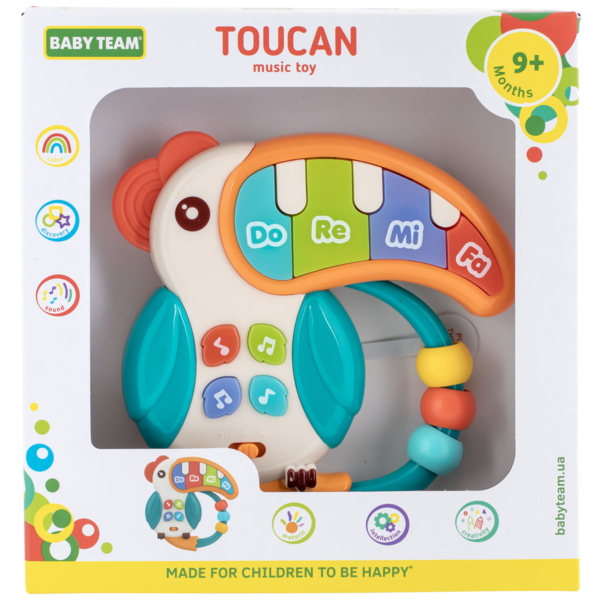 Игрушка музыкальная Baby Team Тукан (8646) - Pampik - 3
