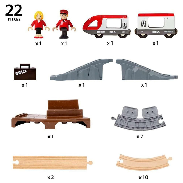 Дитяча залізниця Brio Стартовий набір (36079) - Pampik - 8