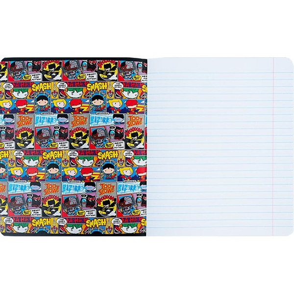 Набір зошитів Kite DC Comics А5, в лінійку, 12 аркушів, 25 шт. (DC24-234) - Pampik - 2